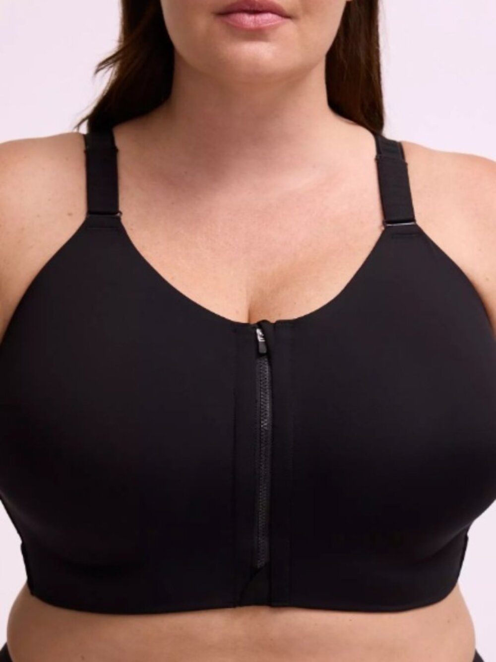 Torrid Size 46DDD High-Impact Wireless Zip-Front Active Sports Bra